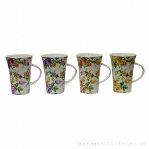 16oz New Bone China/Ceramic Mugs, Available in Various Colors
